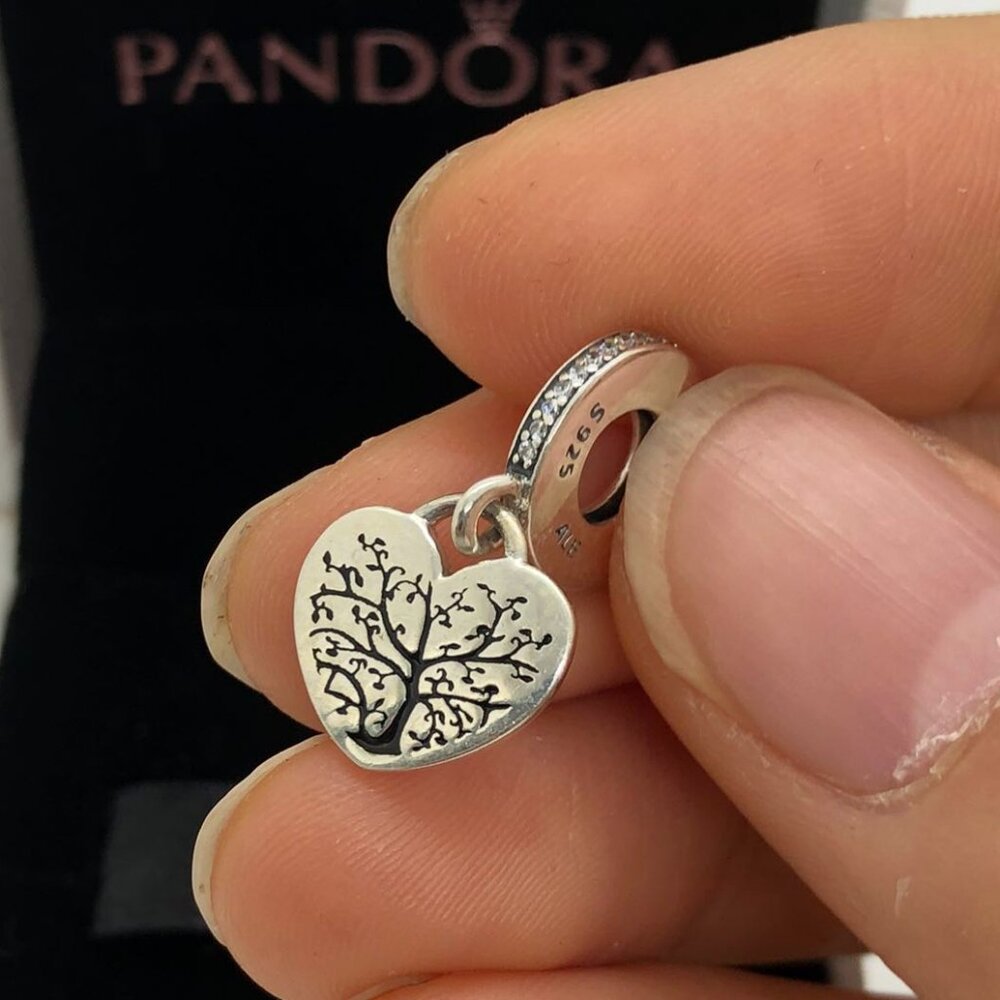 ✨🔥Pandora Grandma Charm family tree charm S925 Silver with box